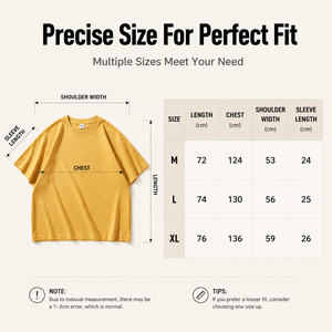 Camiseta de Alta Calidad, 300gsm, Tejido de Punto Grueso, Funcional, con Capa de Aire, Talla Grande, Unisex, Corte Cuadrado - Product Image 3