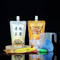 Fabrieksgemaakte 180ml 200ml melkthee drank sap vloeibare verpakking zuigzak fruitpuree gelei staande drinkzak met tuit