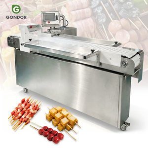 Machine automatique à brochettes pour cubes de légumes, agneau, porc, viande, mouton - Product Image 1