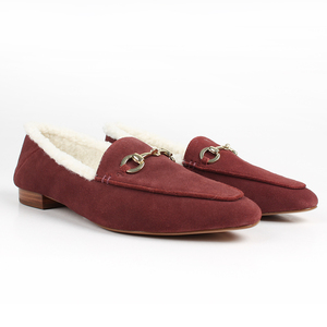 Fabricant <span class=keywords><strong>de</strong></span> chaussures personnalisé dernière conception chaussures plates pour femmes chaussures plates fantaisie en fausse fourrure pour la <span class=keywords><strong>marche</strong></span> en plein air mocassins décontractés personnalisés - Product Image 3
