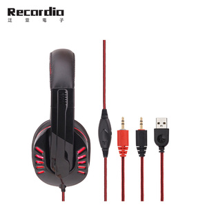 GAE-755 Gaming Casque Casque pour PS4 Commutateur Xbox filaire casque Écouteur avec Micro USB Led Lumière <span class=keywords><strong>isolation</strong></span> du <span class=keywords><strong>bruit</strong></span> - Product Image 2