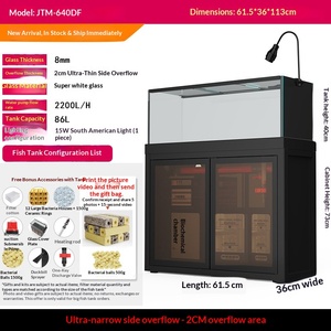 <span class=keywords><strong>ตู้</strong></span><span class=keywords><strong>ปลา</strong></span>ทรงสี่เหลี่ยมผืนผ้า กระจกใสพิเศษ พร้อมระบบกรองน้ำในตัว รุ่นใหม่ปี 2026 สำหรับห้องนั่งเล่น ไม่ต้องเปลี่ยน<span class=keywords><strong>น้ำ</strong></span> - Product Image 2