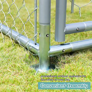 Durable Waterproof Modern Metal Collapsible Galvanized Steel <strong>Dog</strong> Cage Fence with Divider Wire Mesh Fence - Product Image 6