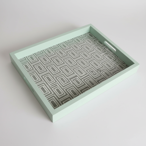 Bandeja de Servicio de Diseño con Recubrimiento de Esmalte de Madera MDF, Bandeja de Mesa de Alta Calidad para Hoteles y Restaurantes - Product Image 1