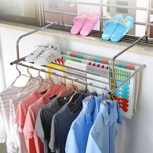Stainless Steel Durable Adjustable Kitchen <b>Dish</b> <b>Rack</b> Eco-Friendly Wall Mounted Non-folding Cleaning Tools Multi-functional - Product Image 1