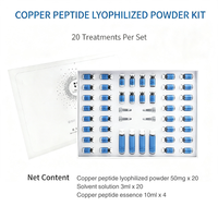 Poudre de peptides cosmétiques lyophilisés GHK-Cu, placenta de mouton hydrolysé, poudre de collagène lyophilisée, niacinamide, acide tranexamique