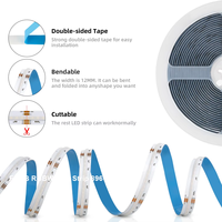 Bandes lumineuses LED COB RGBW RGBCCT, éclairage LED à haute densité, dimmable, flexible, ruban lumineux LED FCOB RGB CCT