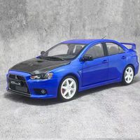 Modelo de Auto a Escala 1:18, VM Lancer Evolution X EVO, Aleación de Aluminio, Estilo JDM, para Colección y Exhibición de Autos Clásicos JDM