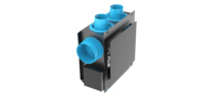 Système de ventilation centralisé WSV-B, unité VMC à réglage automatique, ventilateur de ventilation pour grenier, pièce HVAC, dimensions des ports 80 mm et 125 mm