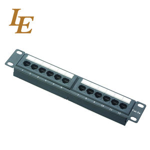 LE LE-P3724S Panneau de brassage Cat6 à 24 ports pour montage en rack avec connecteurs RJ45 Keystone, accessoires réseau 483x86x70mm - Product Image 2