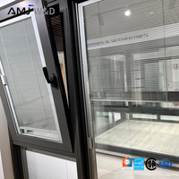 Ventanas Abatibles Modernas de Nueva Construcción con Rotura de Puente Térmico, Ventana Corredera de Aluminio con Certificación CSA NFRC