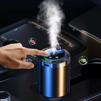 Difusor de Aromaterapia Eléctrico Cilíndrico para Vehículo, con Alimentación USB, Cinco Ajustes, Inicio y Parada con el Coche
