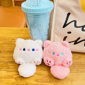 Siêu mềm sang trọng mèo Keychain Mặt dây chuyền dễ thương Búp bê Ba lô treo Keychain với túi OPP cho căng thẳng cứu trợ bán buôn có sẵn - Product Image 3