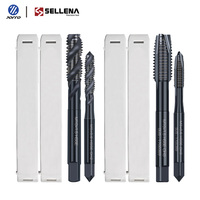 Grifo de flauta recta HSS, grifos de corte M6, grifo de tornillo en pulgadas, estándar métrico, paso fino grueso, grifo de máquina UNC para roscado de rosca