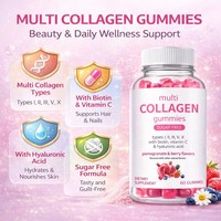 Gommes collagène peau/cheveux/ongles | Collagène de poisson + biotine + MSM | Baies | OEM marque privée | 60 pcs