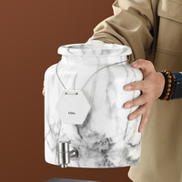 10L/20L Nouveau Design Portable En Acier Inoxydable En Céramique Lait Café Distributeur Hôtel Buffet Restauration Boisson Urne Servant Des Boissons