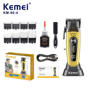 เคเมอิ เคเอ็ม 904 ปัตตาเลี่ยนตัดผมไฟฟ้าพร้อมจอแสดงผลดิจิตอลแบตเตอรี่แบบชาร์จไฟได้ความยาว 16 ซม. สำหรับตัดผมผู้ชาย - Product Image 2