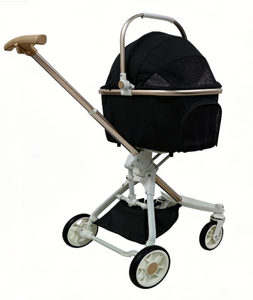 Carrinho de Transporte para Animais de Estimação Mamago 701 Dobrável com 4 Rodas em Liga de Alumínio para Cães e Gatos - Leve, Dobrável com Uma Mão, Capacidade de 15kg, Lavável e Aprovado para Companhias Aéreas - Product Image 4