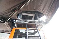 Auvent de toit de voiture pour le camping et le tourisme en extérieur, avec fermeture éclair D, éclairage LED intégré, en PVC et Oxford 270, ouverture à 270 degrés