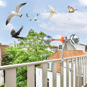 Solaire 360 °   Répulsif à oiseaux rotatif pour extérieur, multi-sons, effaroucheur automatique d'oiseaux, dispositif <span class=keywords><strong>anti</strong></span>-pigeons, lutte contre les parasites - Product Image 3