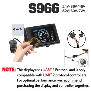 JN S966 Xe Đạp Điện 24V-72V Thông Minh NFC Hiển Thị Nhôm Keyless Meter 2 # Giao Thức Đầy Màu Sắc Hiển Thị Xe Đạp Điện Phụ Tùng - Product Image 3