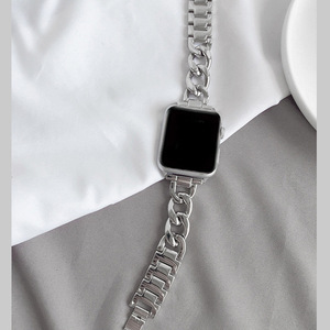 Correa de Acero Inoxidable a la Moda para Reloj Apple 6 5 4 <span class=keywords><strong>SE</strong></span> 42mm <span class=keywords><strong>38mm</strong></span>, Pulsera de Metal para Reloj - Product Image 6