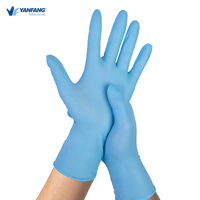 Luvas domésticas de látex descartáveis, sem pó, 1000s, xl, xxl, exame, azul, luvas extra grandes
