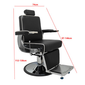 Chaise de Barbier Professionnelle Rotative Renforcée, Mobilier de Salon de Coiffure et Esthétique, Meilleure Vente pour Salons de Barbier - Product Image 5