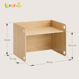 Ensemble table et chaise de sevrage Montessori moderne en bois, mobilier pour l'école, le jardin, l'<span class=keywords><strong>apprentissage</strong></span>, les fêtes, la chambre à coucher - Product Image 4