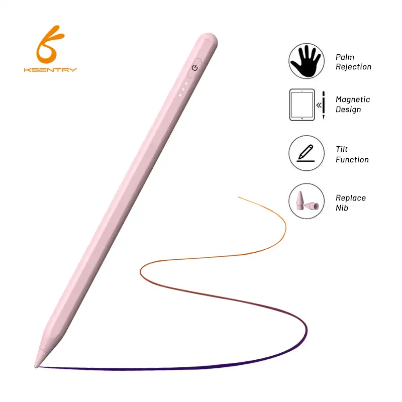 ปากกาสไตลัสสำหรับจอสัมผัส Capacitive,ใช้ได้กับโทรศัพท์แอนดรอยด์ปากกาสไตลัสสำหรับ Apple Ipad ปากกาโลหะ