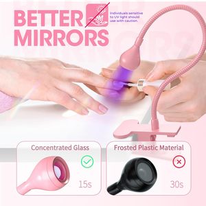 Lampe UV LED portable professionnelle pour séchage des ongles, avec pince de fixation flexible USB pour bureau - Product Image 4
