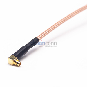 Câble coaxial RF R/A MMCX mâle vers R/A MMCX mâle, <span class=keywords><strong>prise</strong></span> à angle droit, RG316 pour <span class=keywords><strong>antenne</strong></span> WiFi, <span class=keywords><strong>antenne</strong></span> GPS, câble de raccordement - Product Image 1