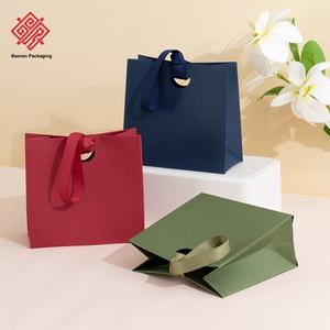 Sacs en papier de spécialité Baoren Premium, écologiques, recyclables et réutilisables, sacs cadeaux exquis pour bijoux, à poignée, M-Base Paper Digital - Product Image 2