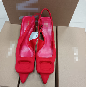 ZA * Marca Zapatos de mujer Tacones medios cortos Sandalias puntiagudas Slingback Bombas de tacón de moda Mujeres Sexy Tacones finos Sandalias Zapatos - Product Image 3