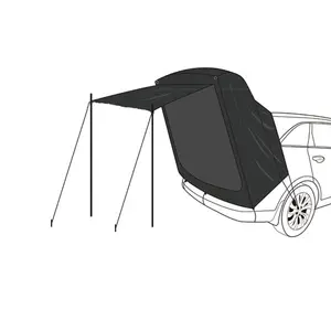 קוריאה פופולרי חיצוני קל להגדיר awaning אוהל מותאם אישית גודל רכב אחורי אוהל