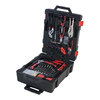 Coffret à outils de mécanicien automobile robuste de 299 pièces avec chariot et mallette rigide, personnalisable OEM, jeu de clés à cliquet et douilles