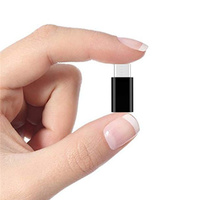 Adaptador Mini USB Hembra a Tipo-C Macho, Carga Rápida, Transferencia de Datos, OTG, Conector para Smartphone