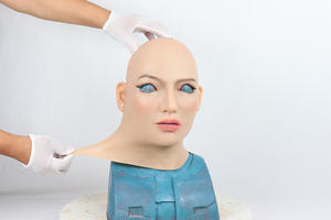 Masque Cosplay en <span class=keywords><strong>latex</strong></span> réaliste pour les seins en silicone Masquerade Full Face Halloween Party Faux masque en silicone pour les travestis Masques Diy - Product Image 6