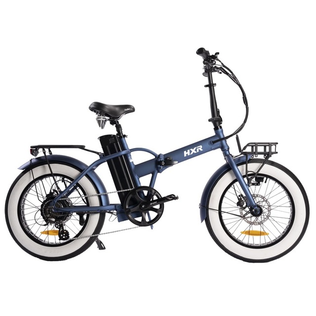 20 Inch Fat Tire Foldable Electric Cargo Bike with Front Basket