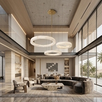 Lustre LED moderne en cuivre rond, idéal pour la cuisine, le bureau, la galerie, la boutique, la décoration intérieure, vente chaude