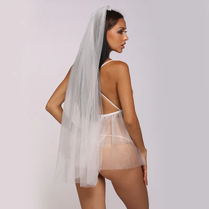 Bridal Style Damen Unterwäsche Dessous Transparent 2-teiliges Set Flitter wochen Sexy Dessous - Product Image 4