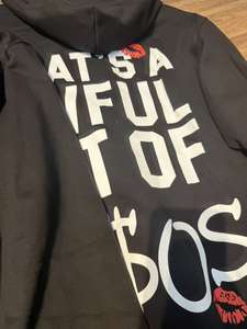 Gran oferta de algodón 100% de alta calidad que es un montón de COUPH SYRUP High Street Alphabet Trendy Brand Loose Casual Hoodie para hombres - Product Image 6