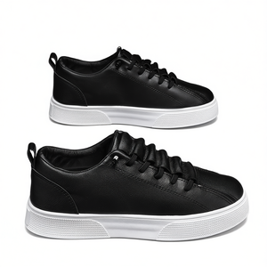 Zapatillas Deportivas de Baloncesto para Hombre de Cuero Casual Impermeables Sin Cordones, Nuevo Estilo Versátil y de Moda - Product Image 1