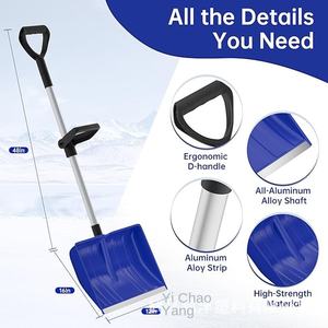 Pala de Plástico PP para Nieve Pesada de Uso Exterior con Mango Auxiliar para Granos, Directo de Fábrica - Product Image 2