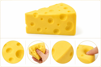 ZW Wholesale Swiss Cheese Squishy Anti-stress à remontée lente, sensoriel, nouveauté, jouet à presser, cadeaux de fête, logo personnalisé, mignon, en gros