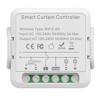 Module de relais intelligent Tuya Wifi pour rideaux, télécommande sans fil, interrupteur, automatisation domestique, commande vocale Alexa