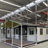 Hochwertiges 20-Fuß-Containerhaus, wasserdicht, Sandwichpaneel, vorgefertigt, erweiterbar