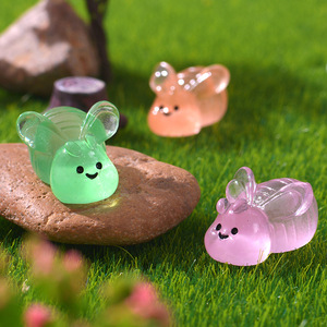 Nuovo ornamento luminoso carino ali aperte piccola ape Micro paesaggio ornamento trasparente per auto - Product Image 1