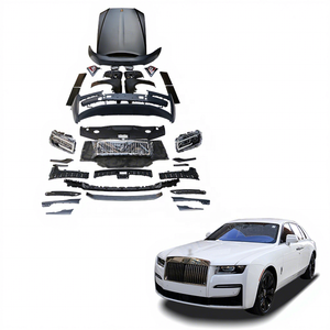 Kit carrosserie PP+fer de 4ème génération de haute qualité (ancien modèle vers nouveau) pour Rolls Royce Ghost : pare-chocs avant et arrière, jupes latérales, pièces de tuyaux d'échappement - Product Image 2