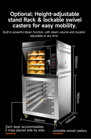 Four à convection professionnel à circulation d'air chaud pour la pâtisserie